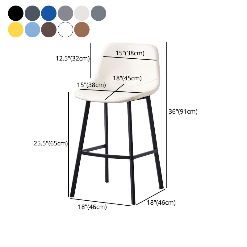 Pu Leather Barstools Salon industriel Bar et tabouret de comptoir