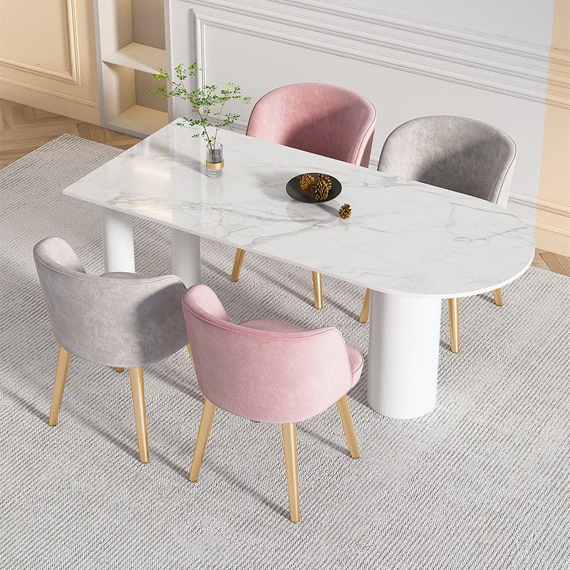 Designer Style Sintered Stone Dining Table Set 1/4/5 Pieces Home Dining Room Set