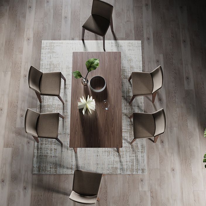 Silla lateral tapizada restaurante contemporáneo Silla de comedor con respaldo sólido