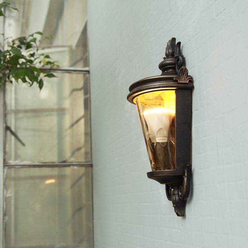 Country Lantern Sconce Light 1 éclair
