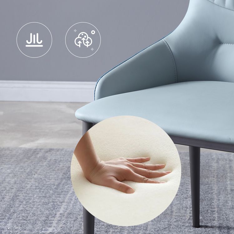Silla de comedor de metal moderna, silla de comedor tapizada de tela de lino para uso en restaurantes