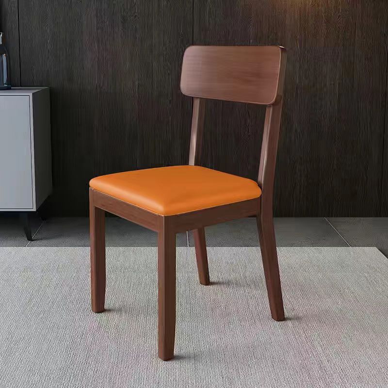 Traditional Dining Chair 16.5'' Wide Open Back Chair with 4 Legs for Home Use
