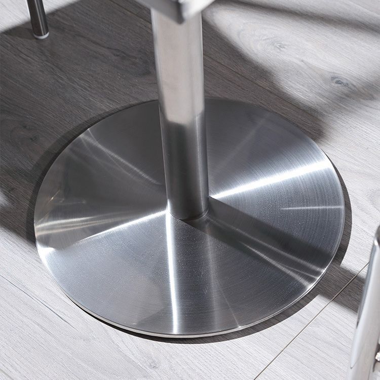 Industrial Dining Room Table Stainless Steel Table with Pedestal Table