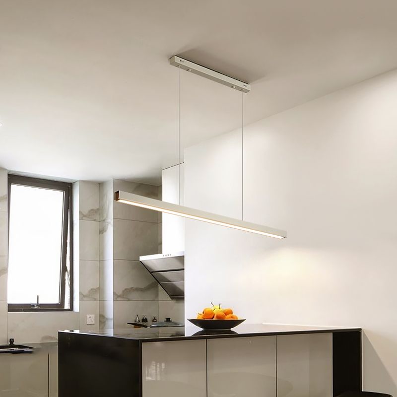 LED Modern eenvoudig hangende lichte rechthoek hanglamp met een hanglamp voor eetkamer