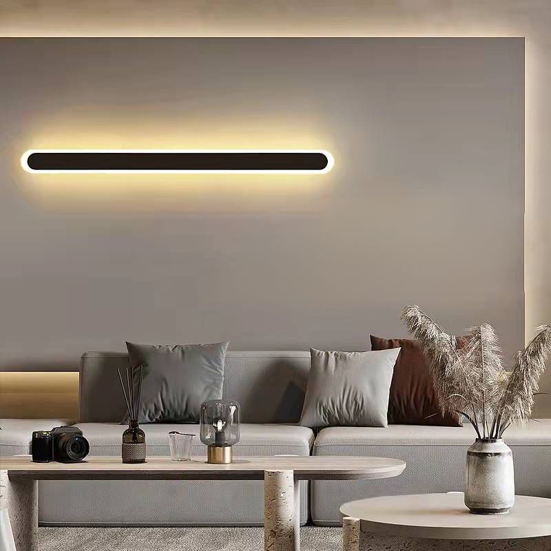 Zeitgenössischer Stil lineare Leuchtenleuchten Metal 1 Light LED -Wandleuchten