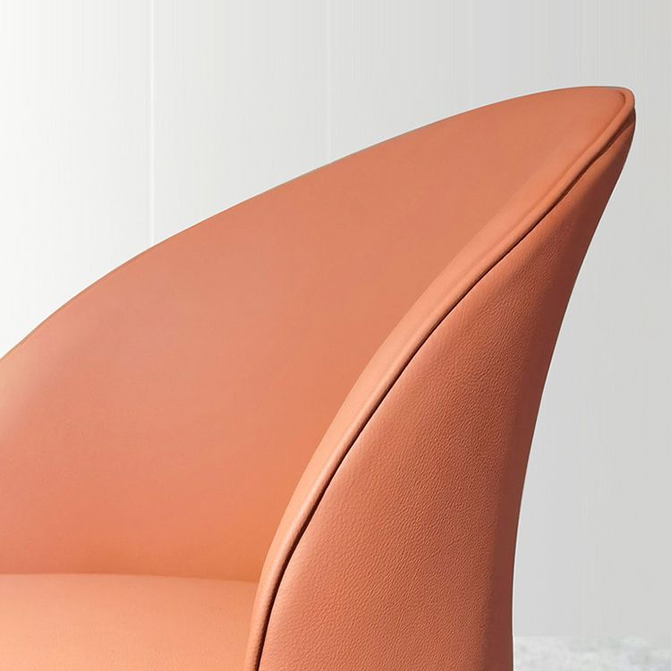 Chaises de salle à manger sans bras en métal nordique, chaise latérale de salle à manger à dos ouvert pour Restaurant
