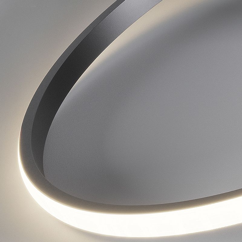 Luminaire de plafond encastré à abat-jour rond multi-lumières de style moderne