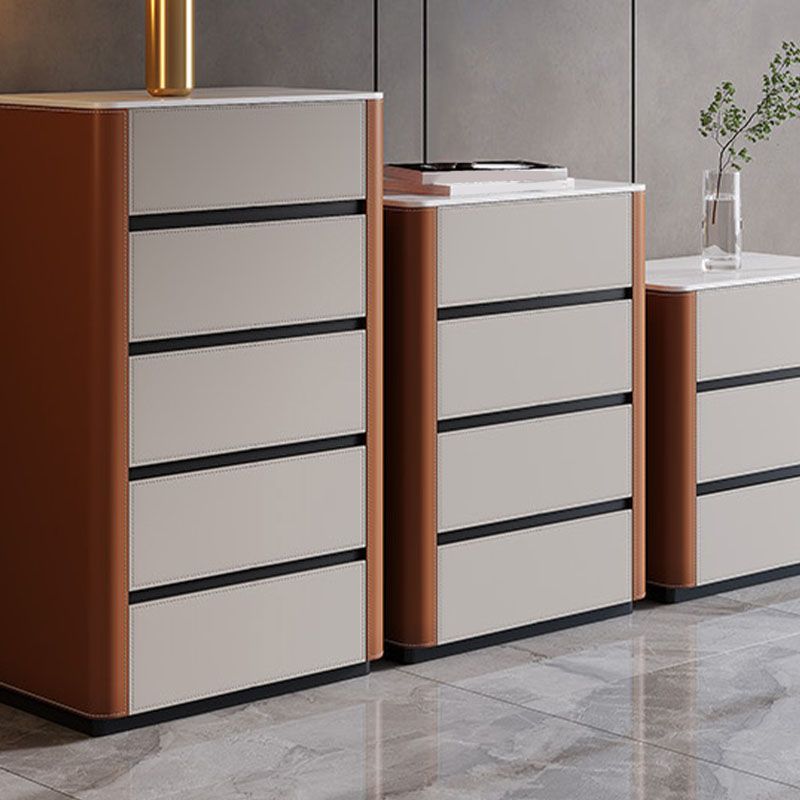 Stone Dresser Modern Storage Chest Dresser with 2/3/4/5 Drawers