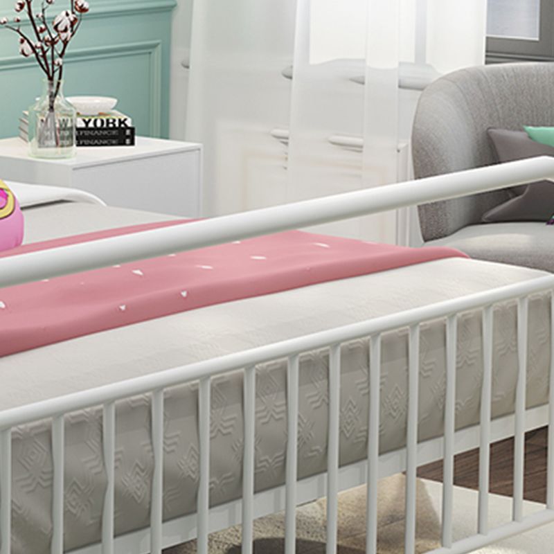 78.74-inch Wide Standard Bed with Headboard and Legs ,Solid Color