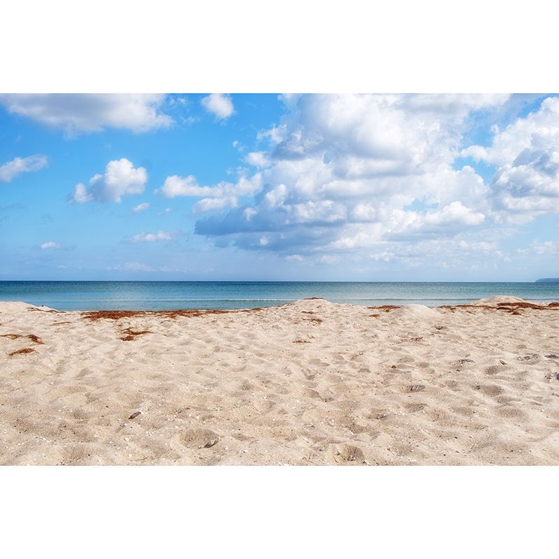 Blue Ocean Wall Mural Wallpaper Moisture Resistant Modern Bedroom Home Decor