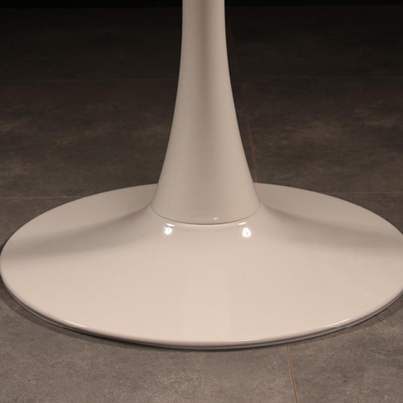 Round Tulip Base Dining Table Modern Engineered Wood Dining Room Table