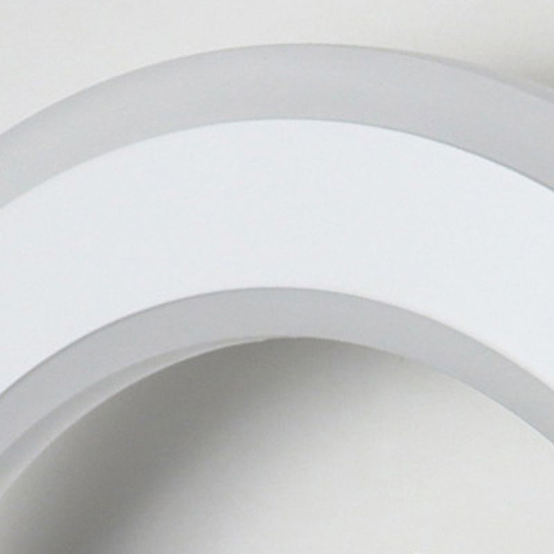 1-Light LED Wall Sconce Light Modern Oval Wall Mount Light for Living Room