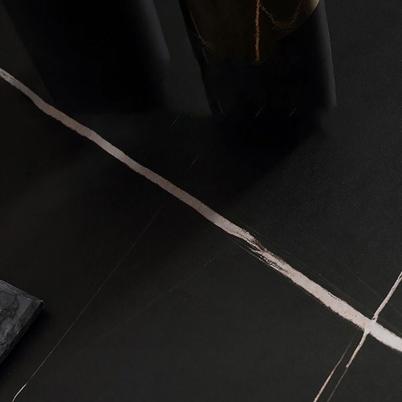 Metal Traditional Luxury Round Table Sintered Stone Table with Pedestal