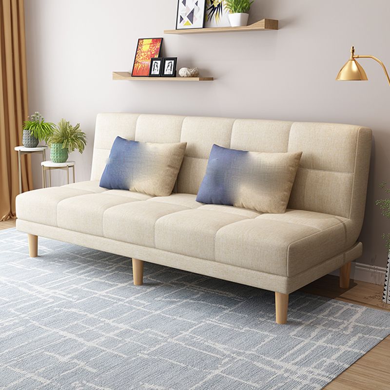 Contemporary Armless Standard Sofa Bed Dual Purpose Sofa for Living Room