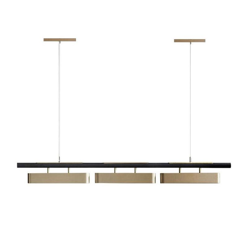 Modern Gold Shade Chandelier Lamp Metal Ceiling Pendant Light for Kitchen