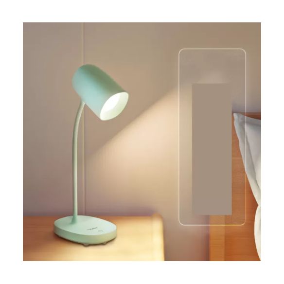 Lampada da tavolo in stile minimalista moderno con porta di plastica USB 1 luce da tavolo per la scrivania