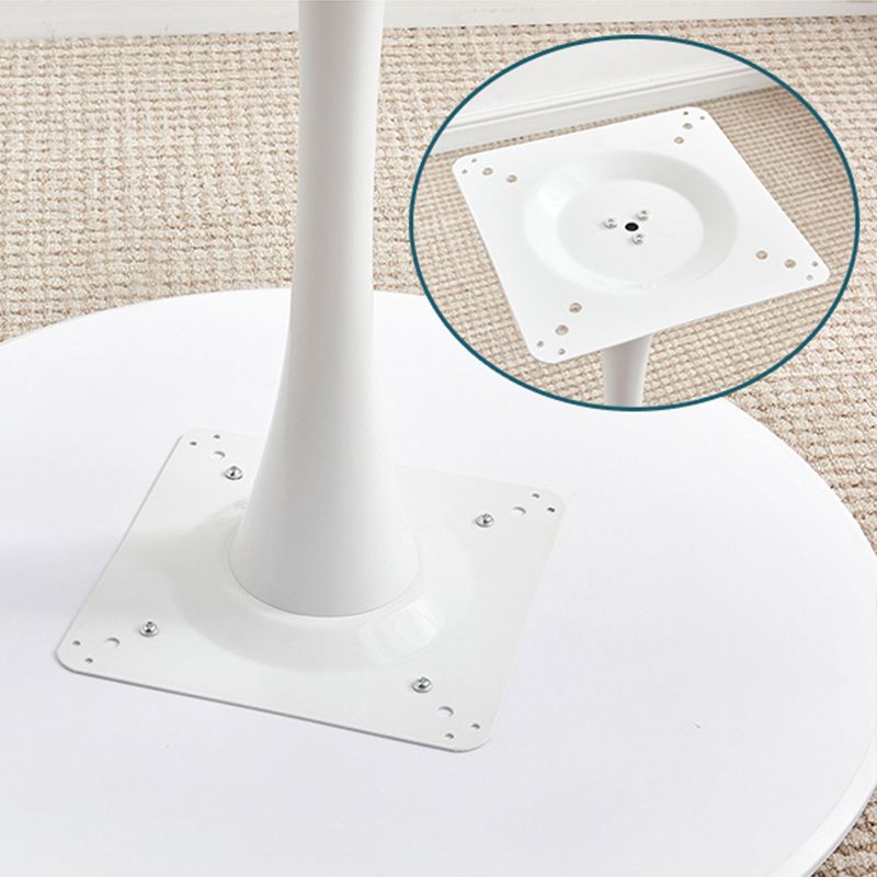 Contemporary Wood Round Dining Set Plastic 1/2/3 Pieces Dining Furniture for Home