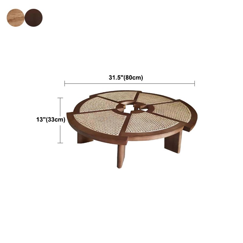 Nordic Style Cocktail Table Solid Wood Walnut/wood Coffee Table