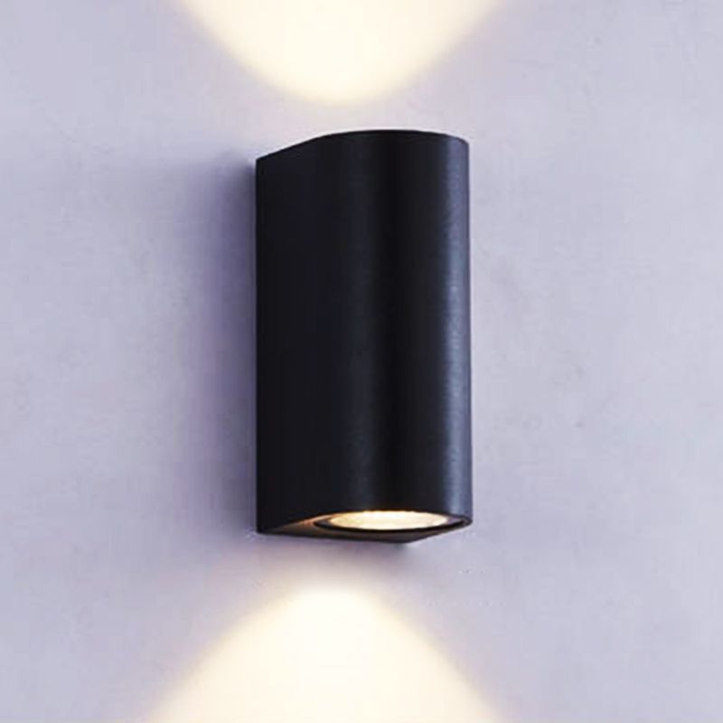 Schwarze geometrische Wandleuchte leichte moderne Stil 2 Leichter Aluminium-Lampe für den Outdoor
