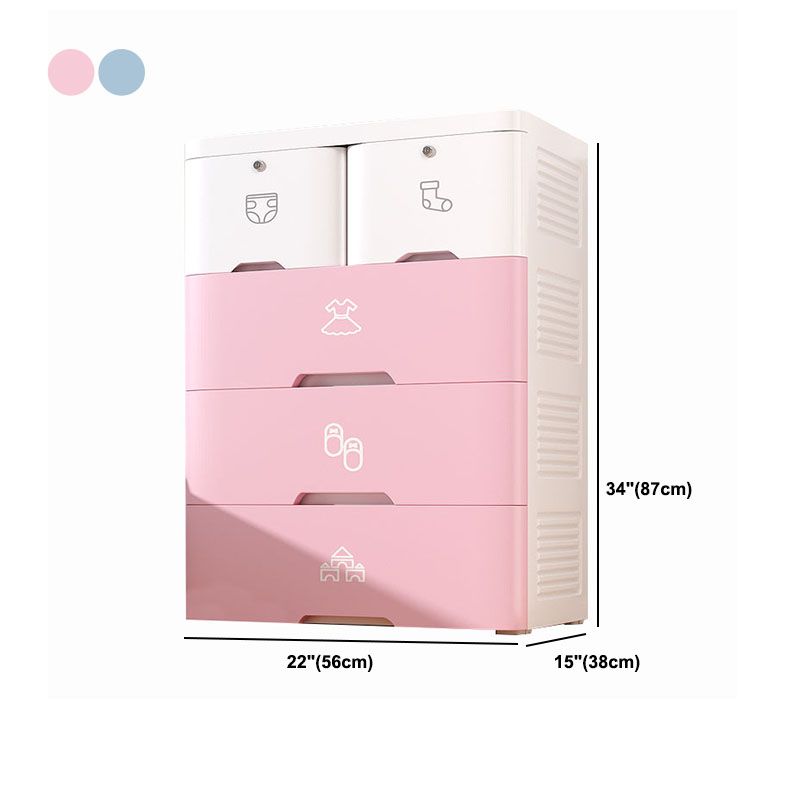 Non-Hanging Armoire Wardrobe Cabinet Plastic Storage Cabinet