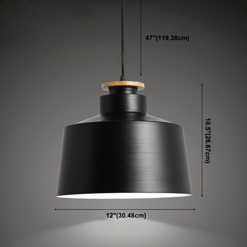 Modern Macaron Shaped Hanging Pendant Lights Metal 1 Light Hanging Ceiling Light