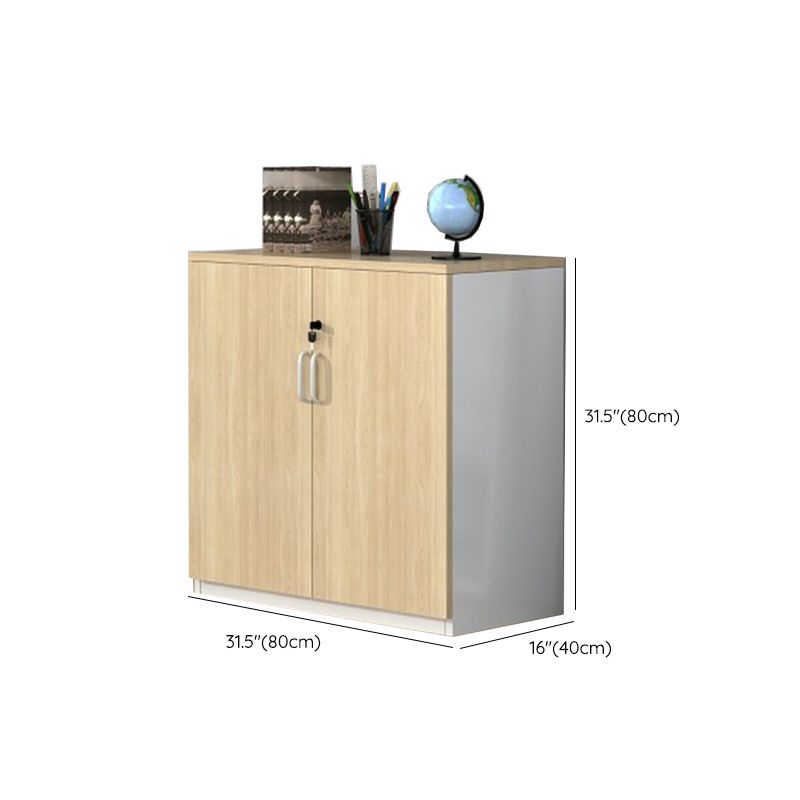 Nordic Storage Filing Cabinet Wooden Frame Locking Filing Cabinet