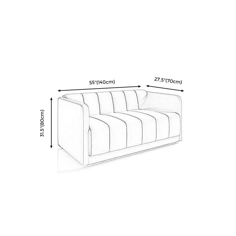 31.5"High Contemporary Fabric Sewn Pillow Back Sofa for Restaurant and Cafe