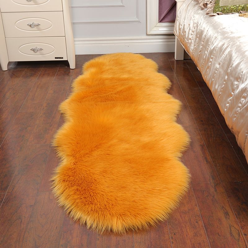 Lässiger Wohnzimmer Teppich Multi-Farb-einfacher Bereich Teppich Faux Fell nicht rutschfestem Innenteppich