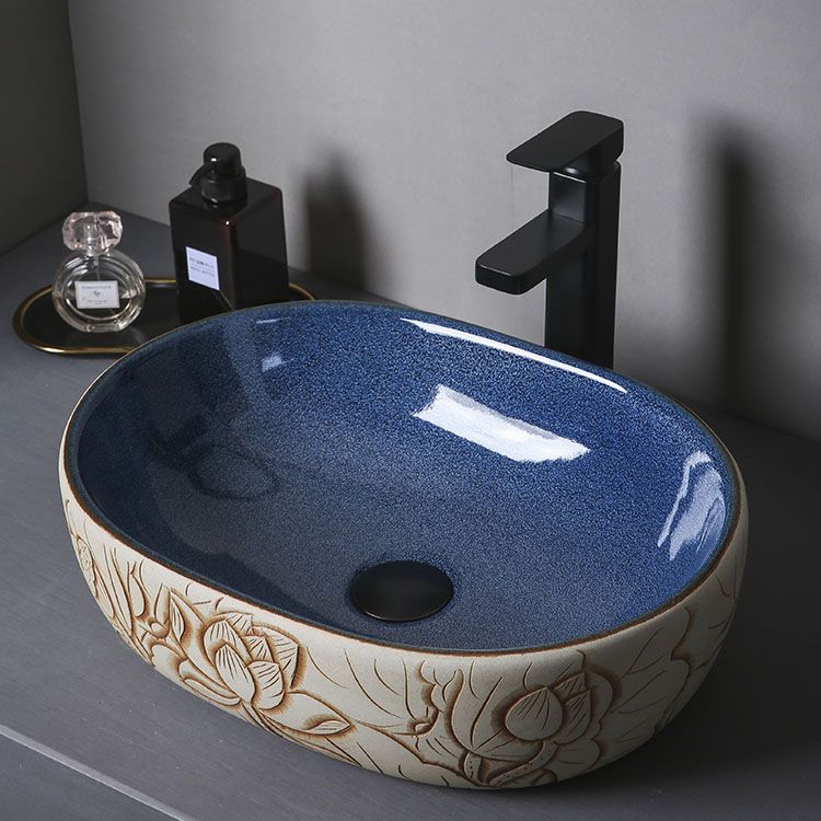 Porcelain Trough Bathroom Sink Modern Circular Trough Bathroom Sink