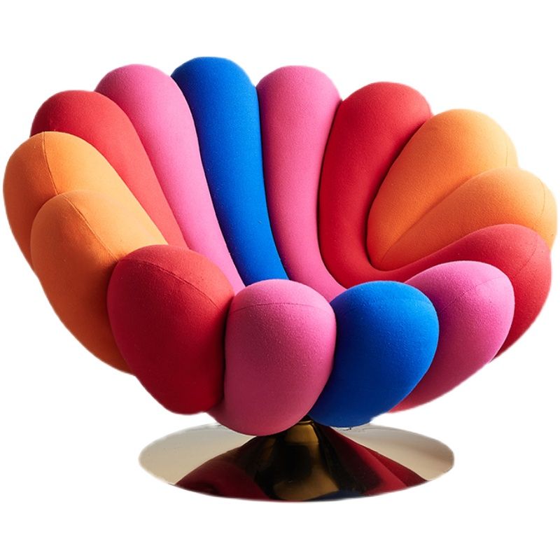 Camouflage Chair Round Base Style Lounge Accent Chair for Living Room