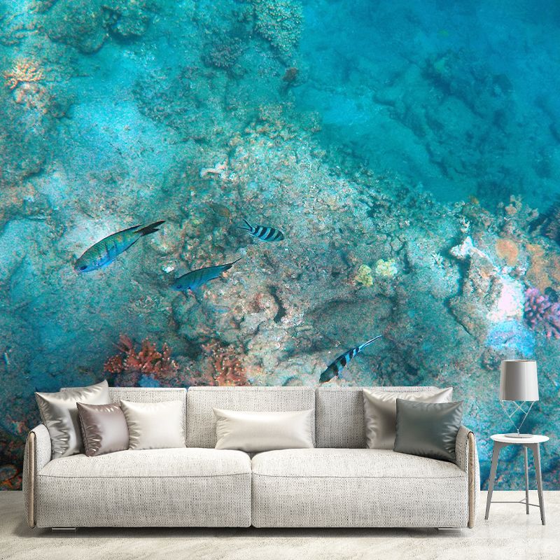 Ocean Photography Wallpaper Environmental Bathroom Floor Murals Wall Mural