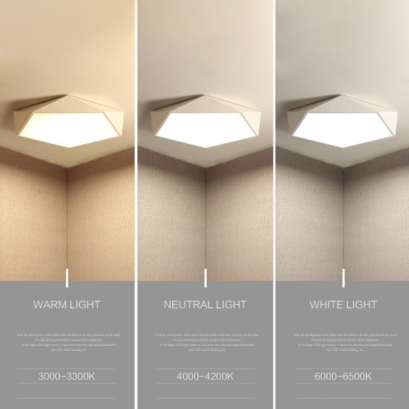 Nordic Macaroon Flush Mount ha condotto la luce creativa Geometria Flush Mount Illuminazione per la camera da letto