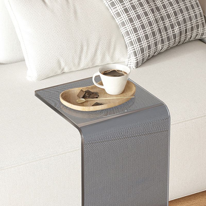 11.81" Wide Plastic Side End Table Abstract Sofa Side Accent Table