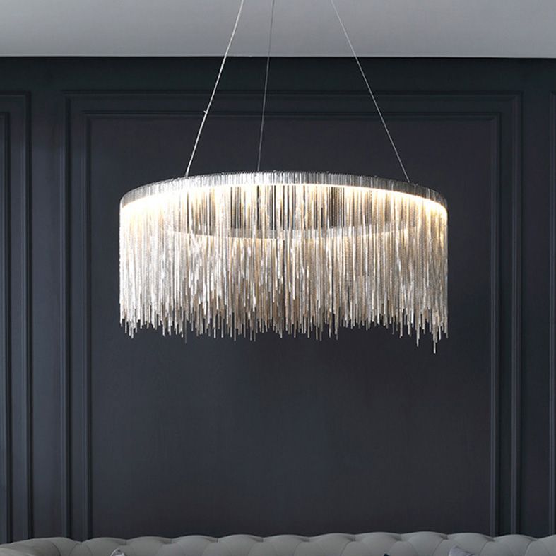 Postmodern Hanging Lights Metal Suspended Lighting Fixture for Living Room Dinning Room