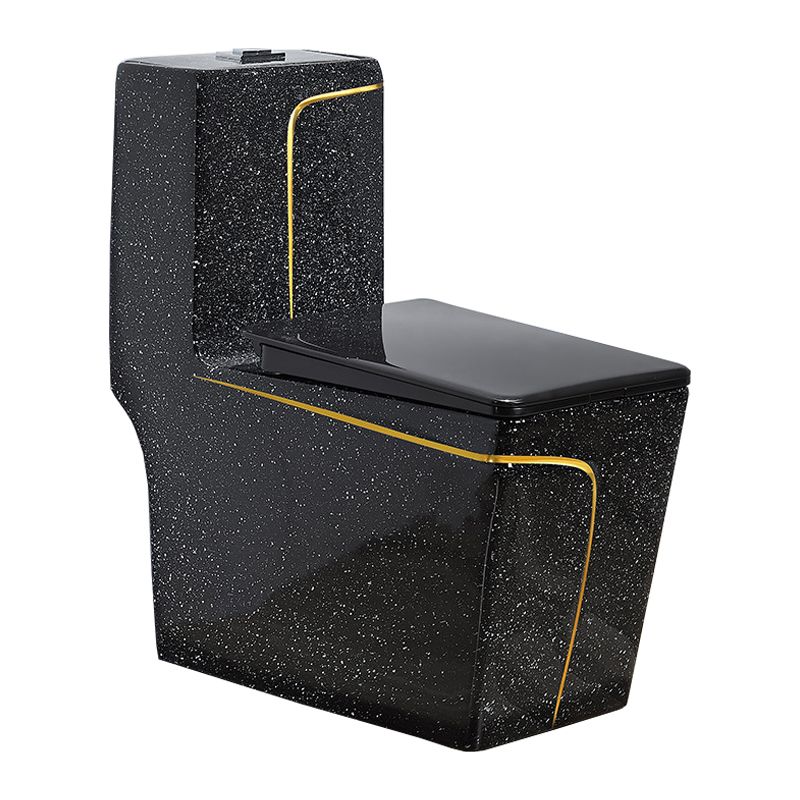 Floor Mount Flush Toilet Traditional One-Piece Toilet with Slow Close Seat
