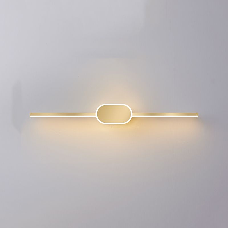 Light Luxury Metal Vanity Light Geometry Vanity Lamp with Acrylic Shade for Shower Room