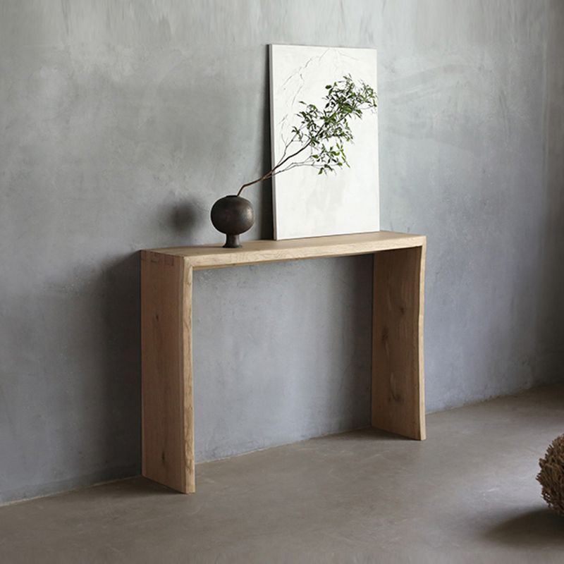 12 Inch Wide Accent Table Mid-Century Modern Rectangle Console Table