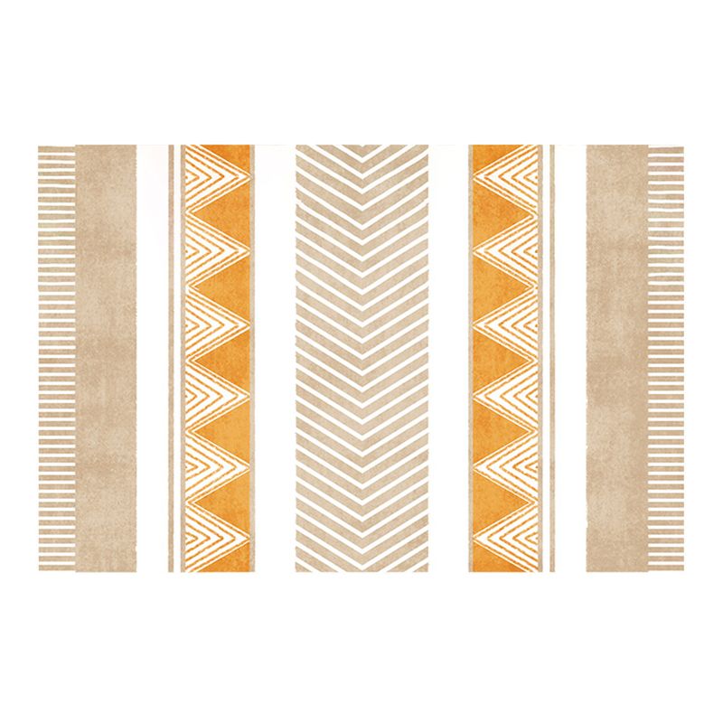 Green Modern Rug Polyester Graphic Rug Stain Resistant Rug for Living Room