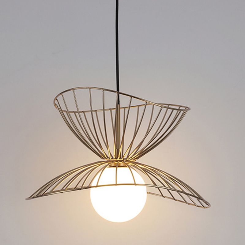 Iron Iron Contemporary sospeso a sospensione Light 1 ciondolo a 1 luce per sala da pranzo