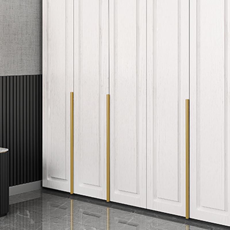 Modern Style Wardrobe White Colour Wooden Wardrobe Closet with Drawer