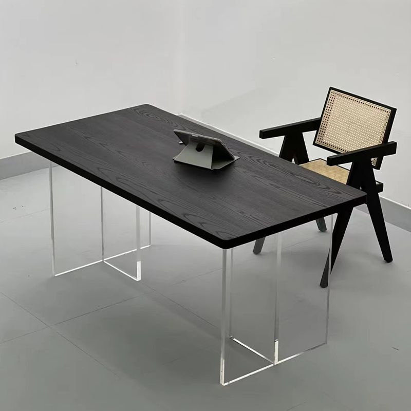 Modern Rectangle Dining Table Solid Wood Dining Table for Dining Room