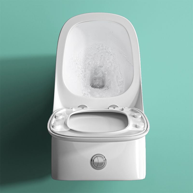 Traditional Floor Mount Toilet Slow Close Seat Included Toilet Bowl for Bathroom
