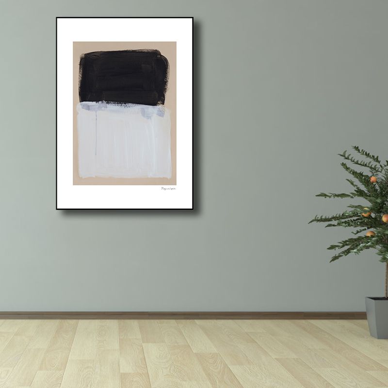 Pastellfarbene nordische Leinwand mit abstraktem Druck, Wandkunst-Dekor für das Wohnzimmer