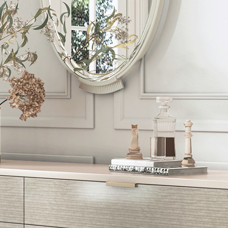 Ultra-Modern Double Dresser Horizontal Birch Storage Chest Dresser for Bedroom