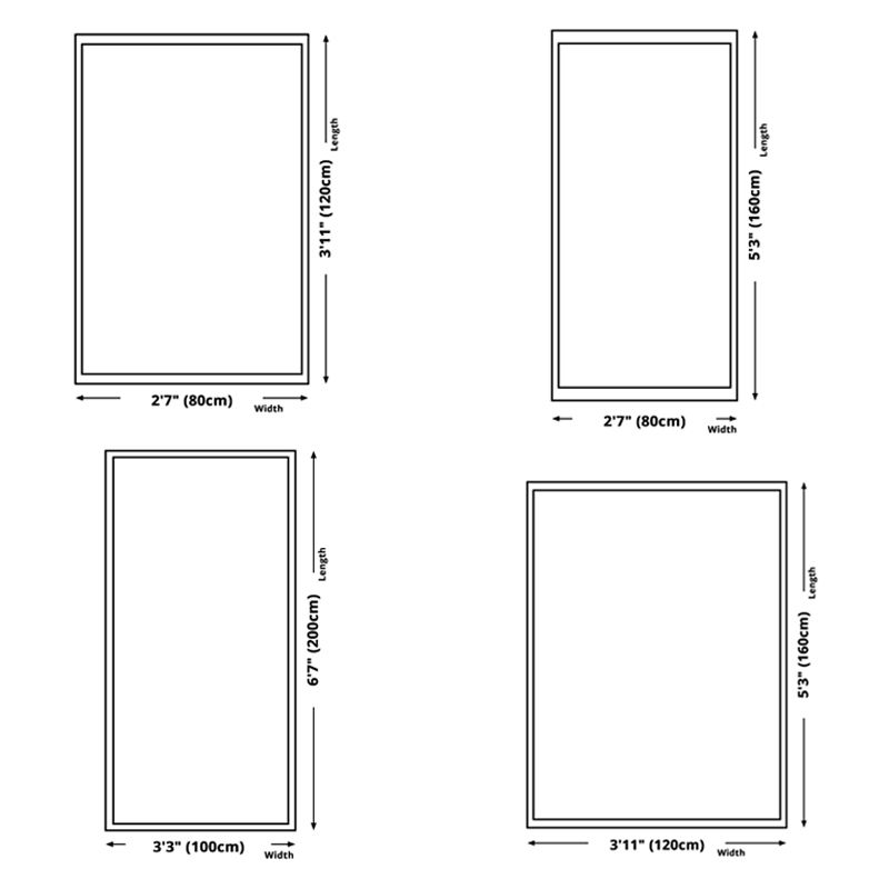 Beige Modern Rug Polyester Line Rug Non-Slip Backing Rug for Living Room