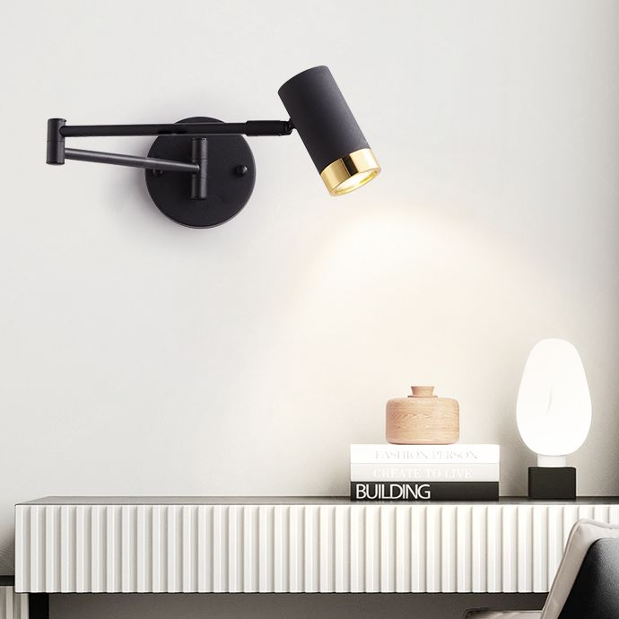 Fissature a parete in alluminio a doppio braccio Fissature a parete moderna a 1 luce Luci da parete per soggiorno per soggiorno