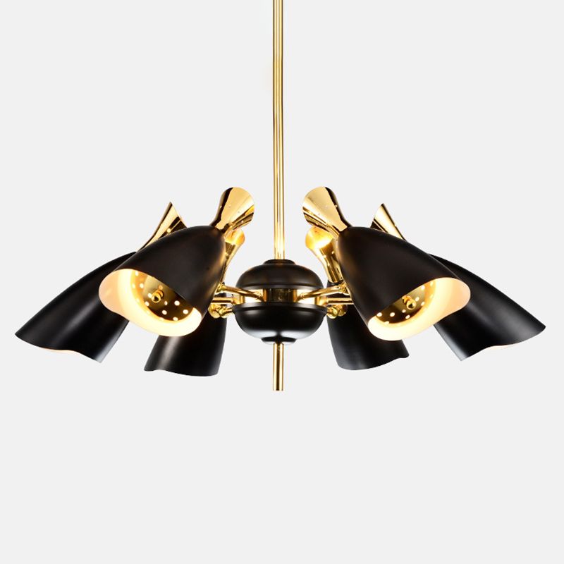 Gearceerde metalen kroonluchter verlichting hedendaagse stijl hanglamp lampje voor woonkamer