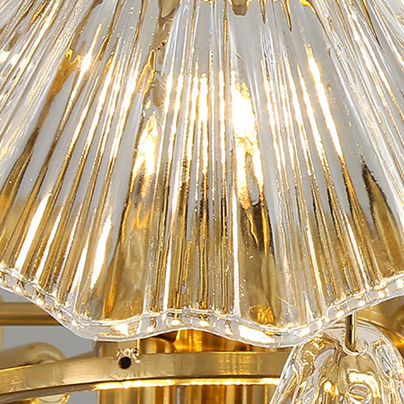 Postmoderne Kronleuchter Leuchte Metallglasschalen dekorative Kronleuchter für Hotel