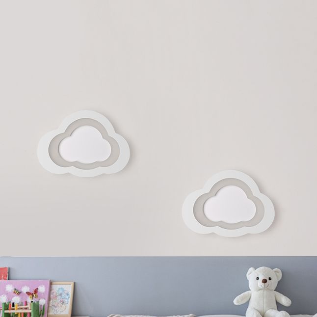 Metal Cloud Wall Mounted Lamps Modern Style 1 Light Wall Mount Lighting