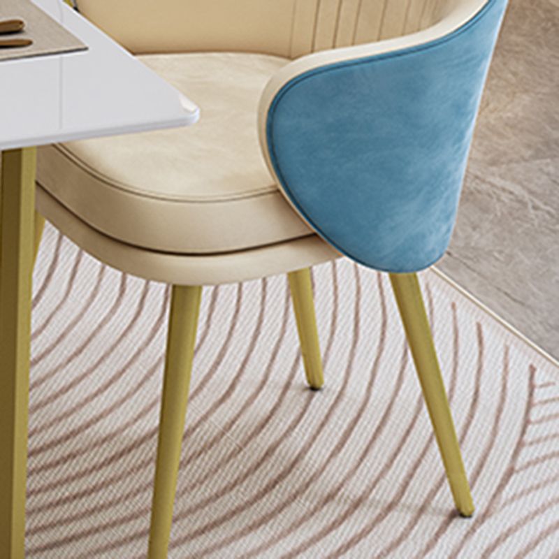 Modern Rectangle Stone Dining Table 1/5 Pieces Dining Set for Cafe